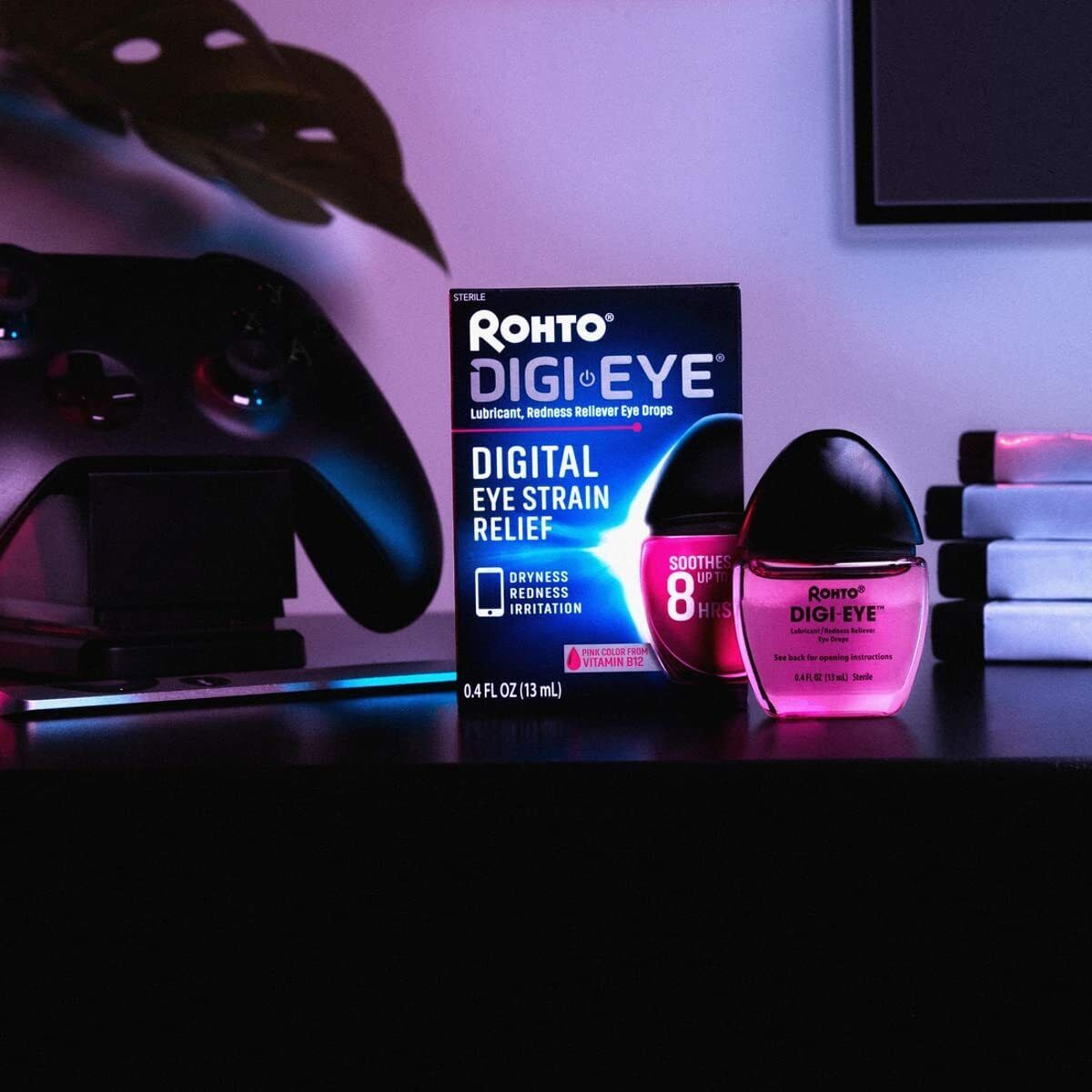 ROHTO COOLING LUBRICANT EYE DROPS - DIGI EYE REDNESS RELIEF 13mL - FREE EXPRESS