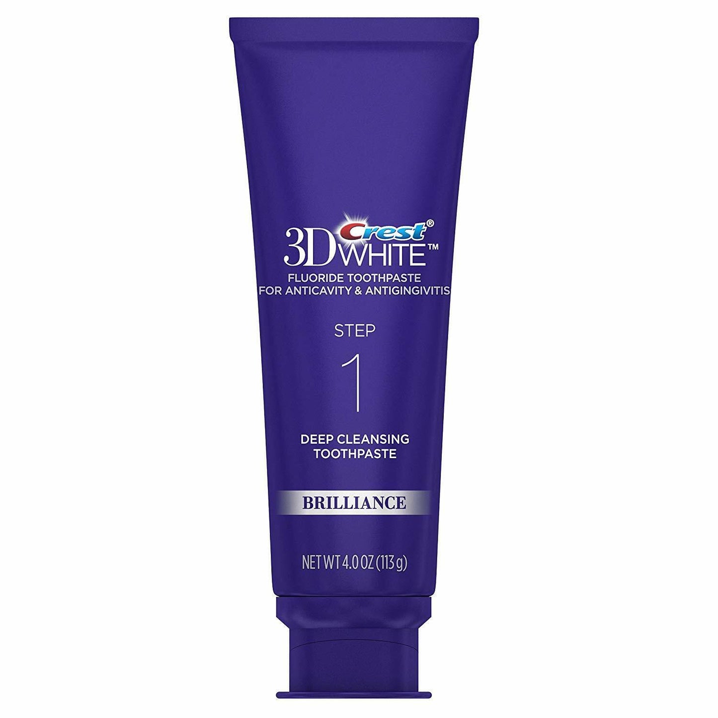 CREST 3D WHITE BRILLIANCE DAILY CLEANSING TOOTHPASTE & WHITENING GEL 2 STEP KIT