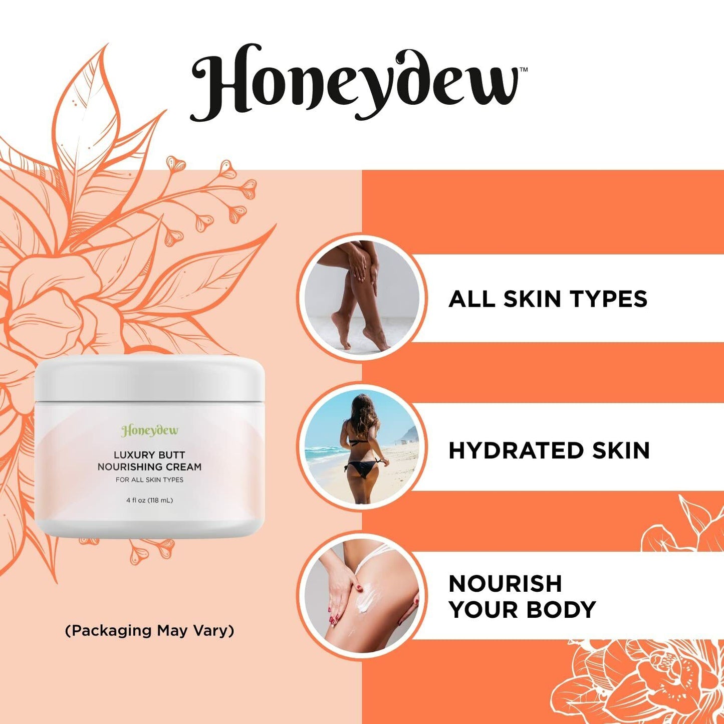 LUXURY BUTT NOURISHING CREAM Cellulite Booty Enhancement 118mL FREE EXPRESS POST