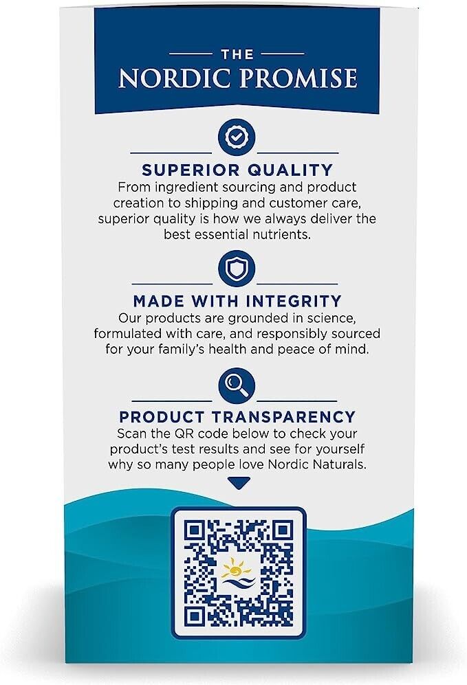 NORDIC NATURALS Omega-3 690mg EPA & DHA Fish Oil - Lemon Flavour - 60 Soft Gels