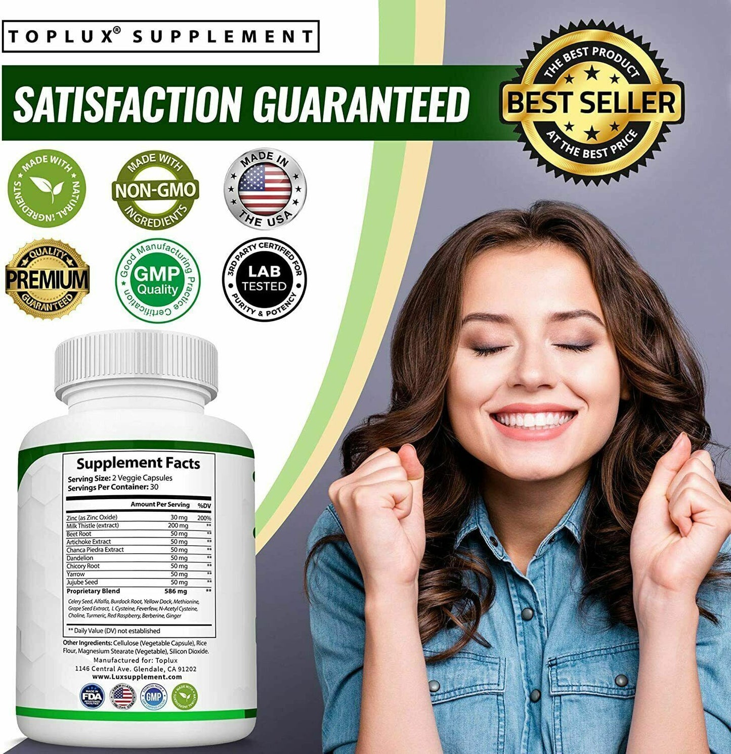 DETOX Total Cleanse 1166mg 60 Caps NATURAL LIVER SUPPORT - FREE EXPRESS POST