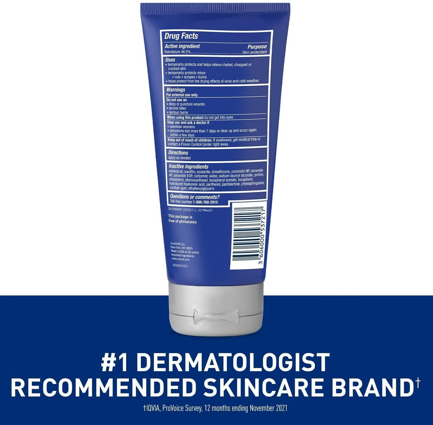 CeraVe Healing Ointment with Hyaluronic Acid - Protect & Repair Dry Skin 144g