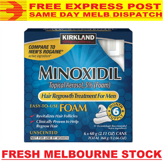 Kirkland 5% Topical Hair Loss Regrowth FOAM Treatment Regaine - FREE EXPRESS