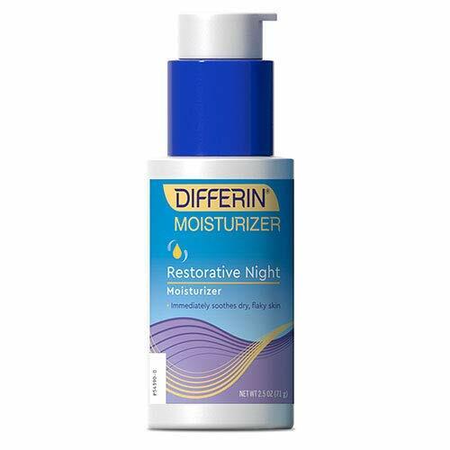 Differin Restorative Night Moisturizer PM Face Cream for Dry Flaky Skin 71g NEW