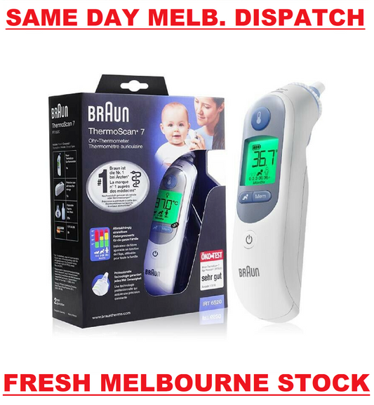 Braun IRT6520 ThermoScan 7 Professional Ear Thermometer Age Precision White NEW