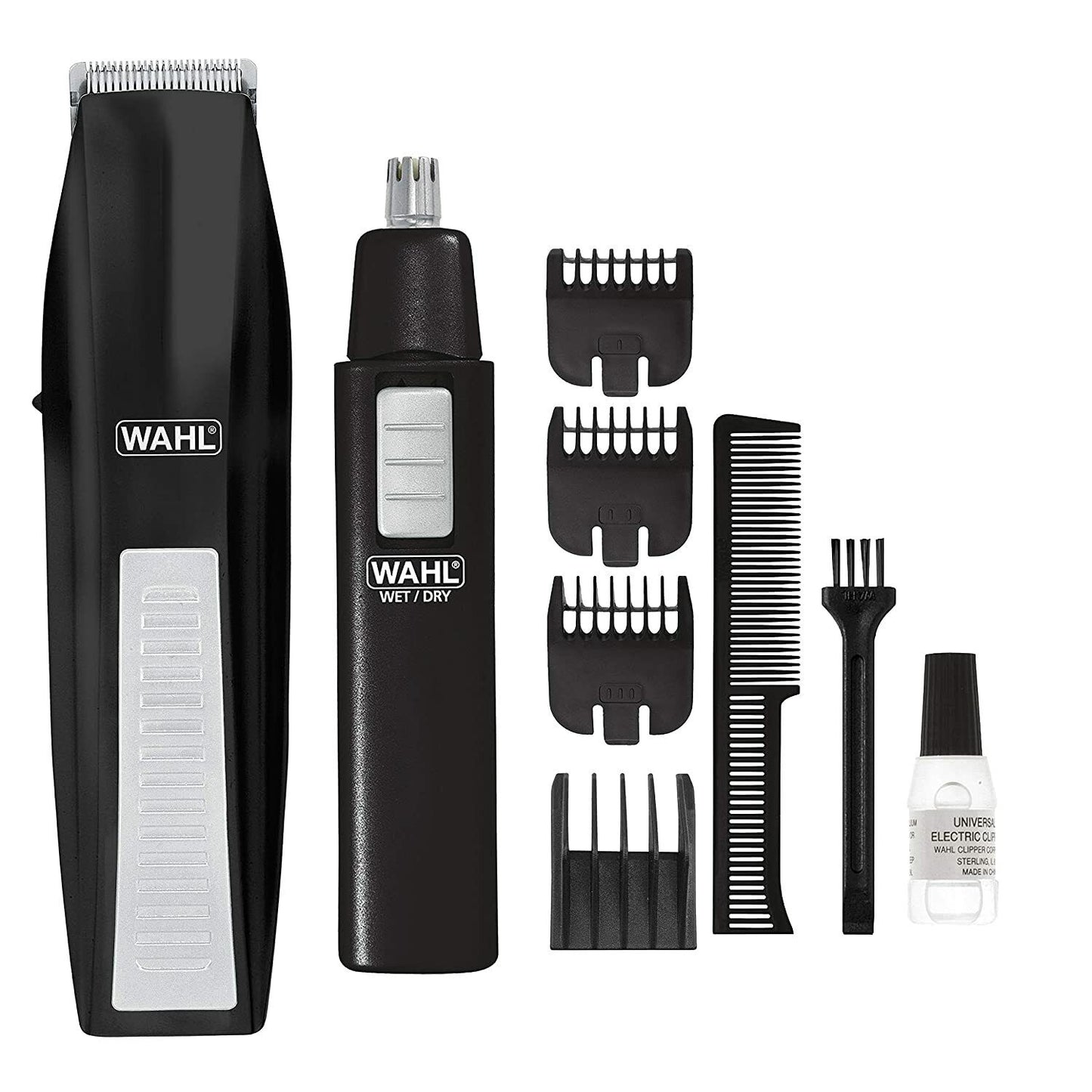 WAHL Beard Battery Shaver + Bonus Nose Ear Trimmer - Cordless Hair Grooming Kit