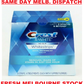 Crest 3D 8 x 1 Hour Express Teeth Whitening Strips White (4 Pouches) SEALED BOX
