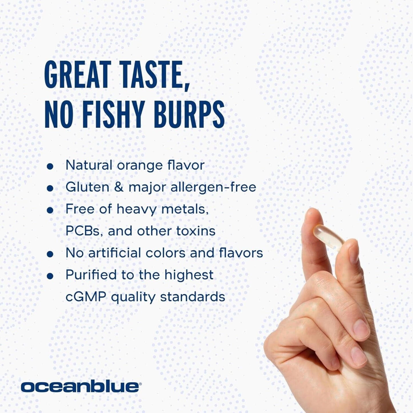 OCEANBLUE VEGAN Plant Based Omega-3 1300 mg ALGAE DHA/EPA - 60 Soft Gels Orange