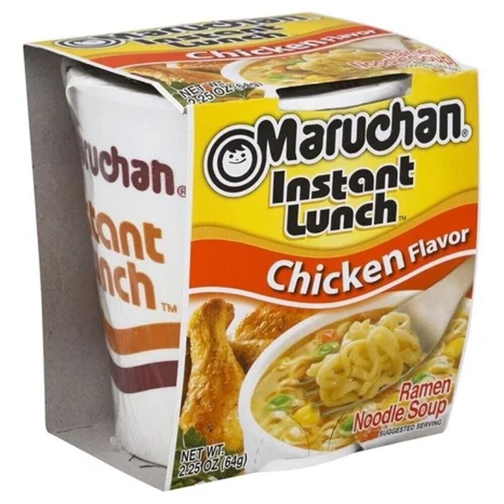 Maruchan Ramen Instant Cup Noodles - Chicken Flavour - 10 Pack (10 x 64g Cups)