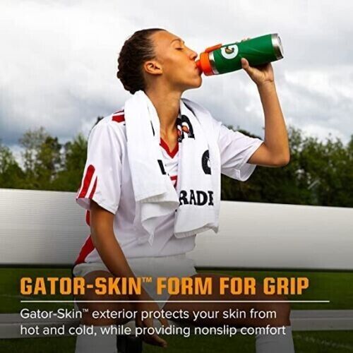 Gatorade Stainless Steel Bottle - DOUBLE WALL INSULATION BPA FREE 768mL - WHITE