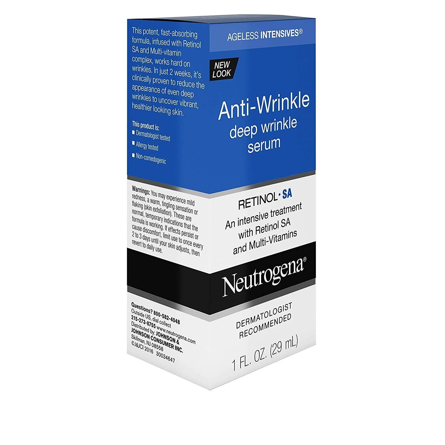 Neutrogena Anti Wrinkle Serum Retinol SA Multivitamin Anti-Ageing Skin Care 29mL