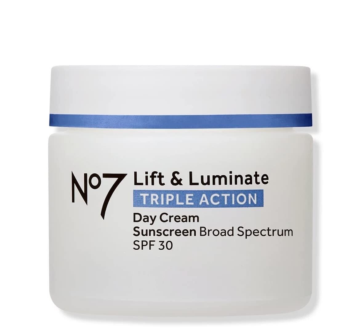 Boots No7 LIFT & LUMINATE Triple Action DAY CREAM - Sunscreen SPF 30 - 50mL NEW
