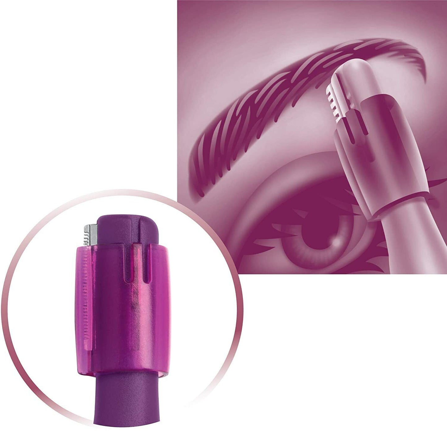 Philips PrecisionPerfect Compact Trimmer for Women HP6390/51 Facial Hair Remover