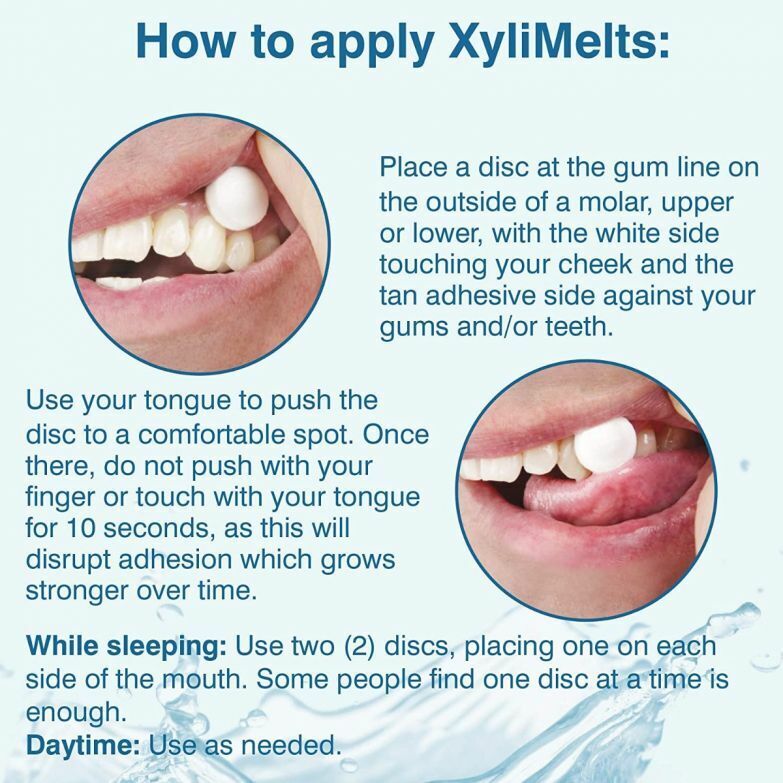 XYLIMELTS FOR DRY MOUTH MINT-FREE, 120 DISC MAILER PACK - FREE EXPRESS POST