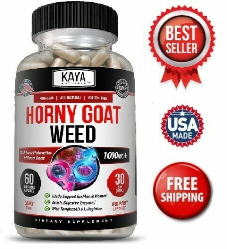 Horny Goat Weed 1560mg LIBIDO BOOSTER APHRODISIAC 60 Caps - FREE EXPRESS POST!
