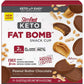 SlimFast Keto Fat Bomb Meal Replacement Bar - Peanut Butter Chocolate 14 Pack