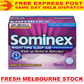 SOMINEX SLEEP AID Night Time Original Formula MEGA VALUE PACK 72 TABS EXPRESS AU