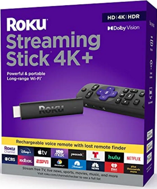 Roku Streaming Stick 4K+ 3821R2 4K UHD HDR ULTRA HD w/ NETFLIX PLEX PRIME VIDEO