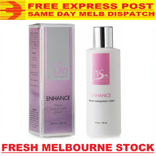 IsoSensuals ENHANCE Breast Enlargement Cream 180mL Fuller Bust FREE EXPRESS POST