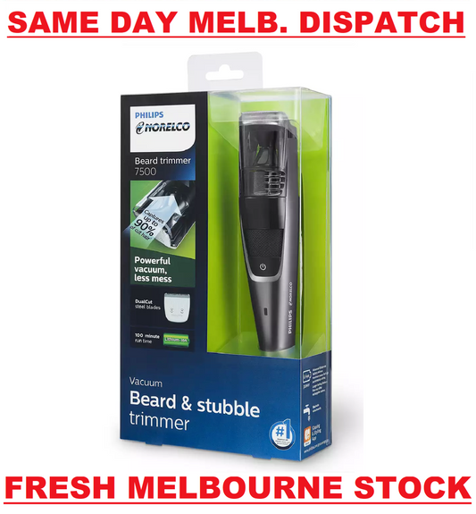 Philips Norelco Beardtrimmer Series 7500 Vacuum Beard Stubble Trimmer BT7515/49