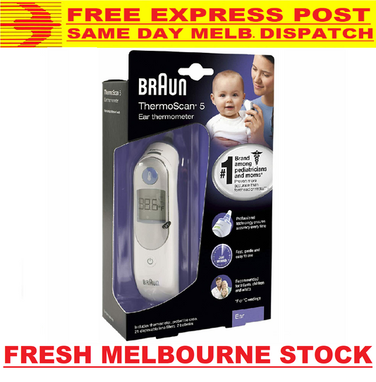Braun ThermoScan 5 Ear Thermometer IRT 6030 6020 6500 Infants Children Adults