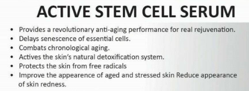 STEM CELL SERUM Anti Aging Real Stem Cell Cultures Matrixyl 3000 Hyaluronic Acid