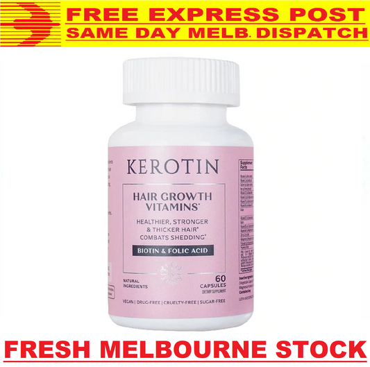 KEROTIN HAIR GROWTH VITAMINS Hair Loss DHT Blocker Supplement - FREE EXPRESS