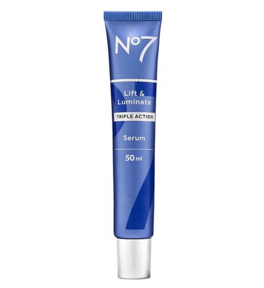 Boots No7 LIFT & LUMINATE Triple Action SERUM Anti-Aging Skin Brightening 50mL