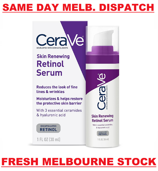 CeraVe Skin Renewing Retinol Serum 30mL Reduce Appearance of Fine Lines Wrinkles
