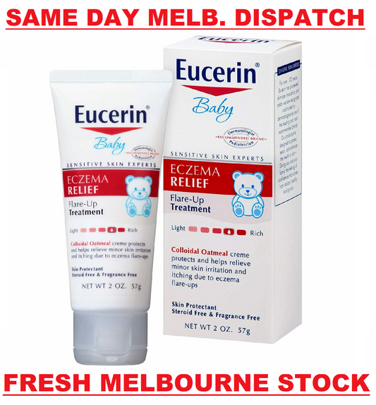 Eucerin Baby Eczema Relief Flare Up Treatment Creme Dry Itchy Skin 57g BRAND NEW