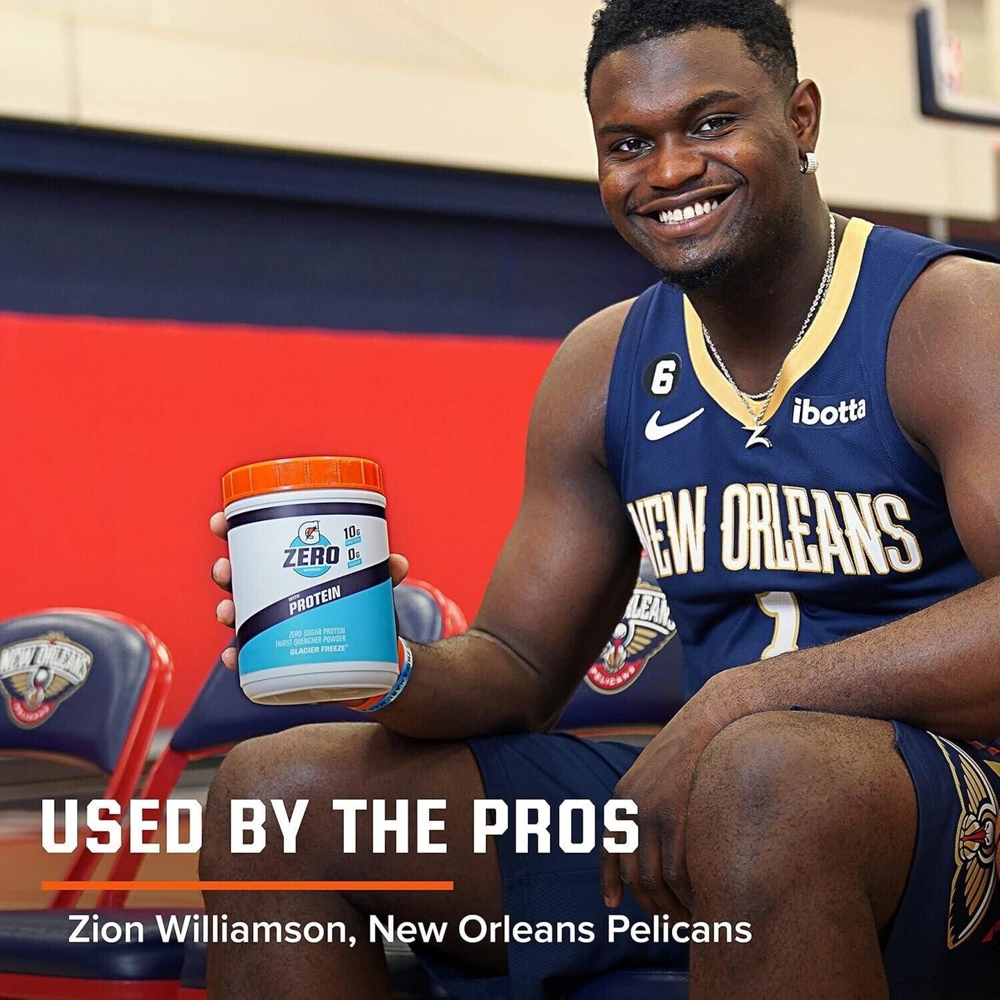 Gatorade ZERO with Protein Sports Drink Powder GLACIER FREEZE 630g (42 Servings)