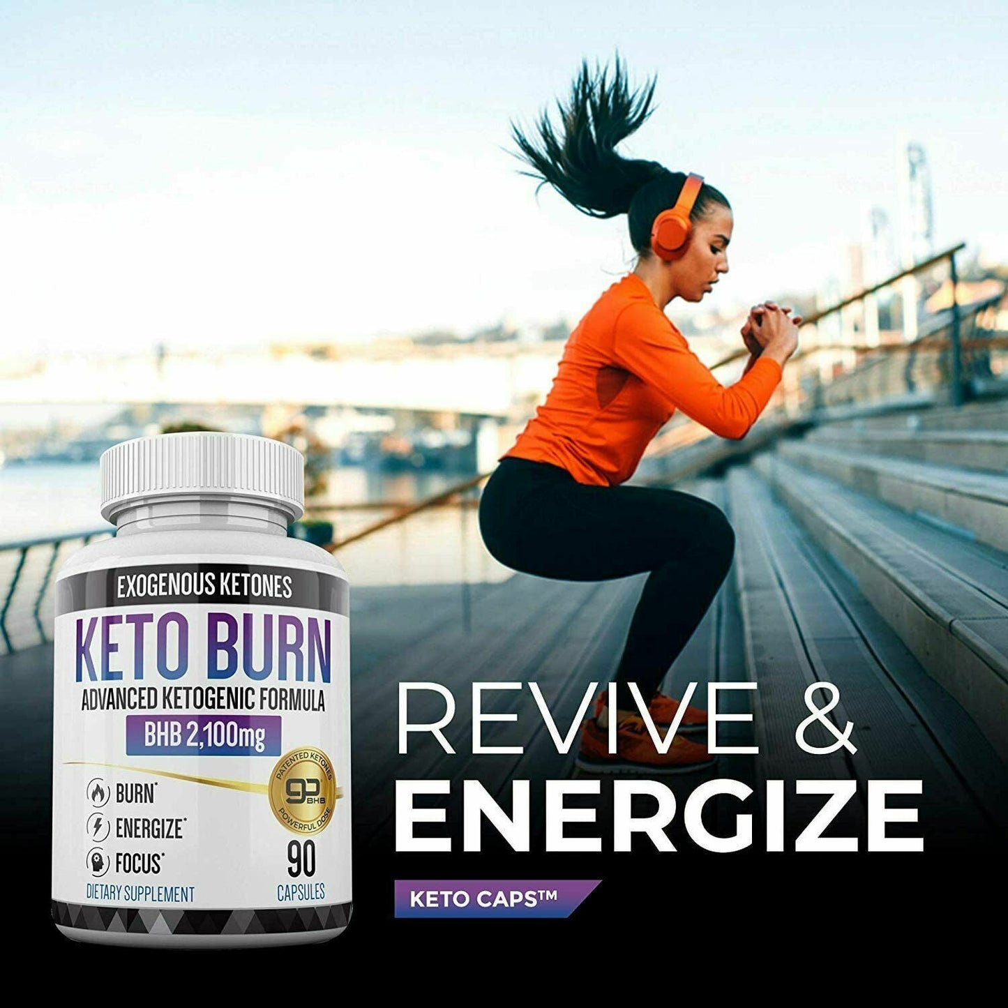 KETO BURN BHB Diet Pills 2100mg 90 Caps ADVANCED WEIGHT LOSS KETOGENIC FORMULA