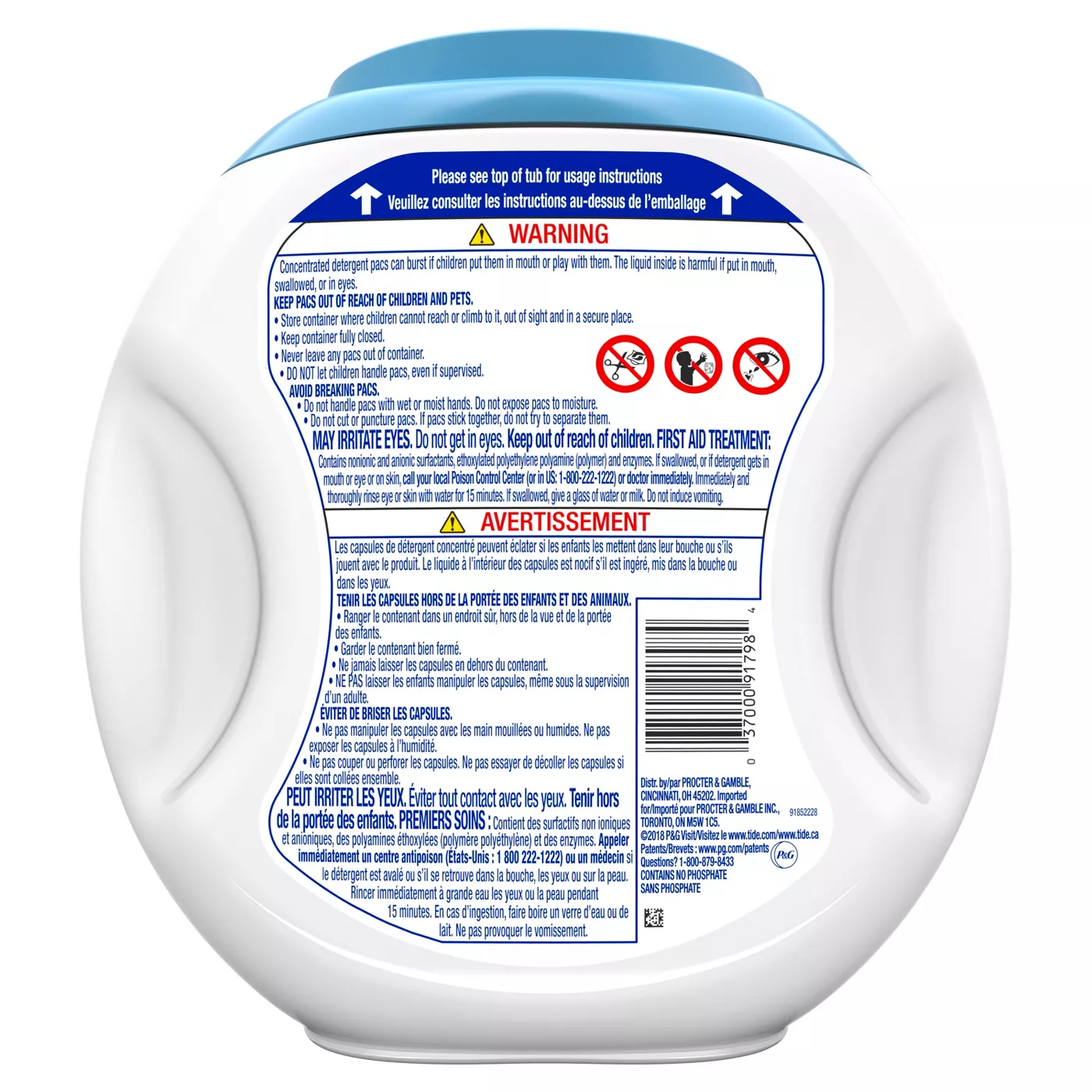 Tide PODS Laundry Detergent Liquid 81 Pacs Capsules Free & Gentle - Scent Free