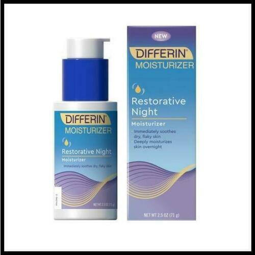 Differin Restorative Night Moisturizer PM Face Cream for Dry Flaky Skin 71g NEW