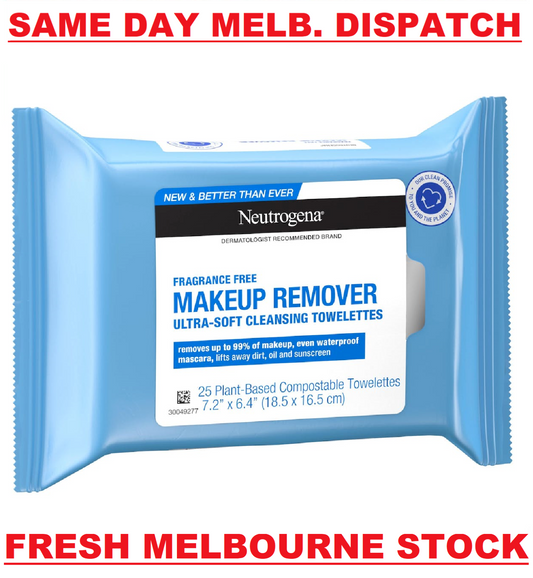 Neutrogena Makeup Remover Fragrance Free Ultra Soft Cleansing Towelettes 25 Pack