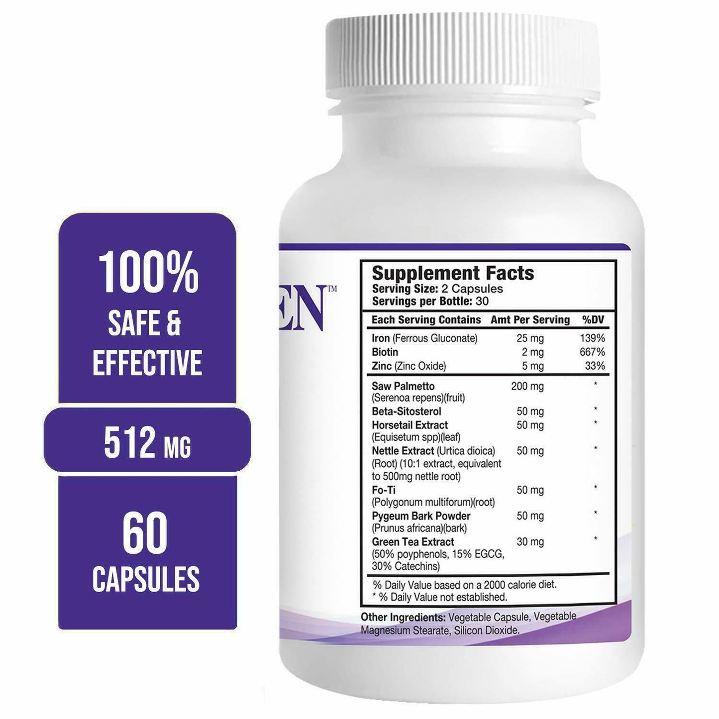 PROPIDREN Hair Growth Loss Vitamins DHT Blocker Biotin Saw Palmetto Supplement