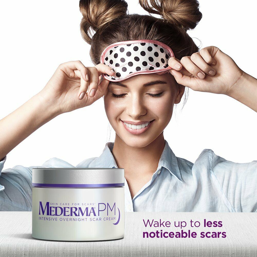 Mederma PM Intensive Overnight Scar Gel Cream Old or New Scars Injury Burns Acne