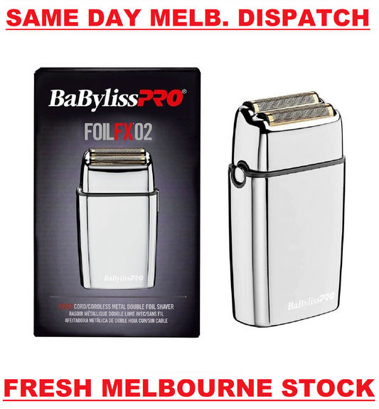 BabylissPRO FoilFX02 Metal Double Foil FX02 Hair Shaver Babyliss FXFS2 SILVER