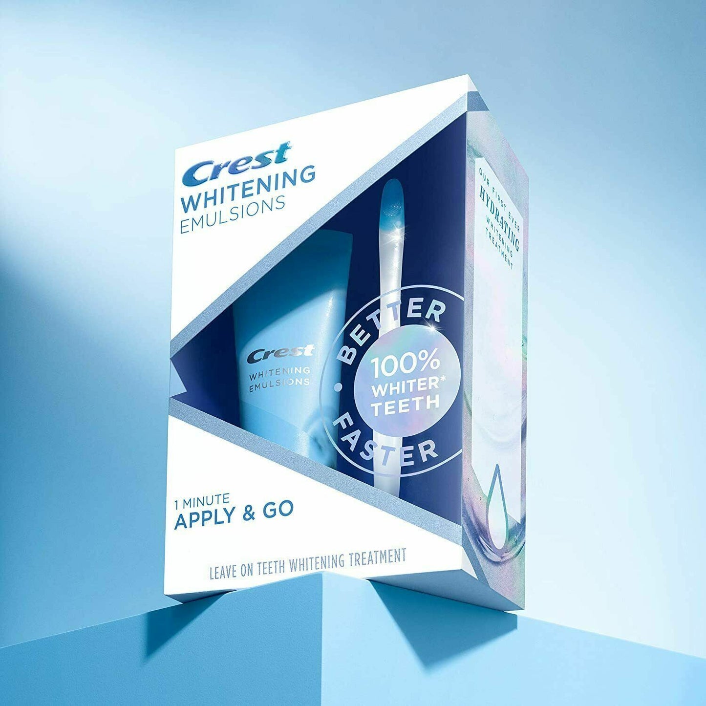 Crest Teeth Whitening Gel - Express White Bleaching Kit + Applicator Pen 25g NEW