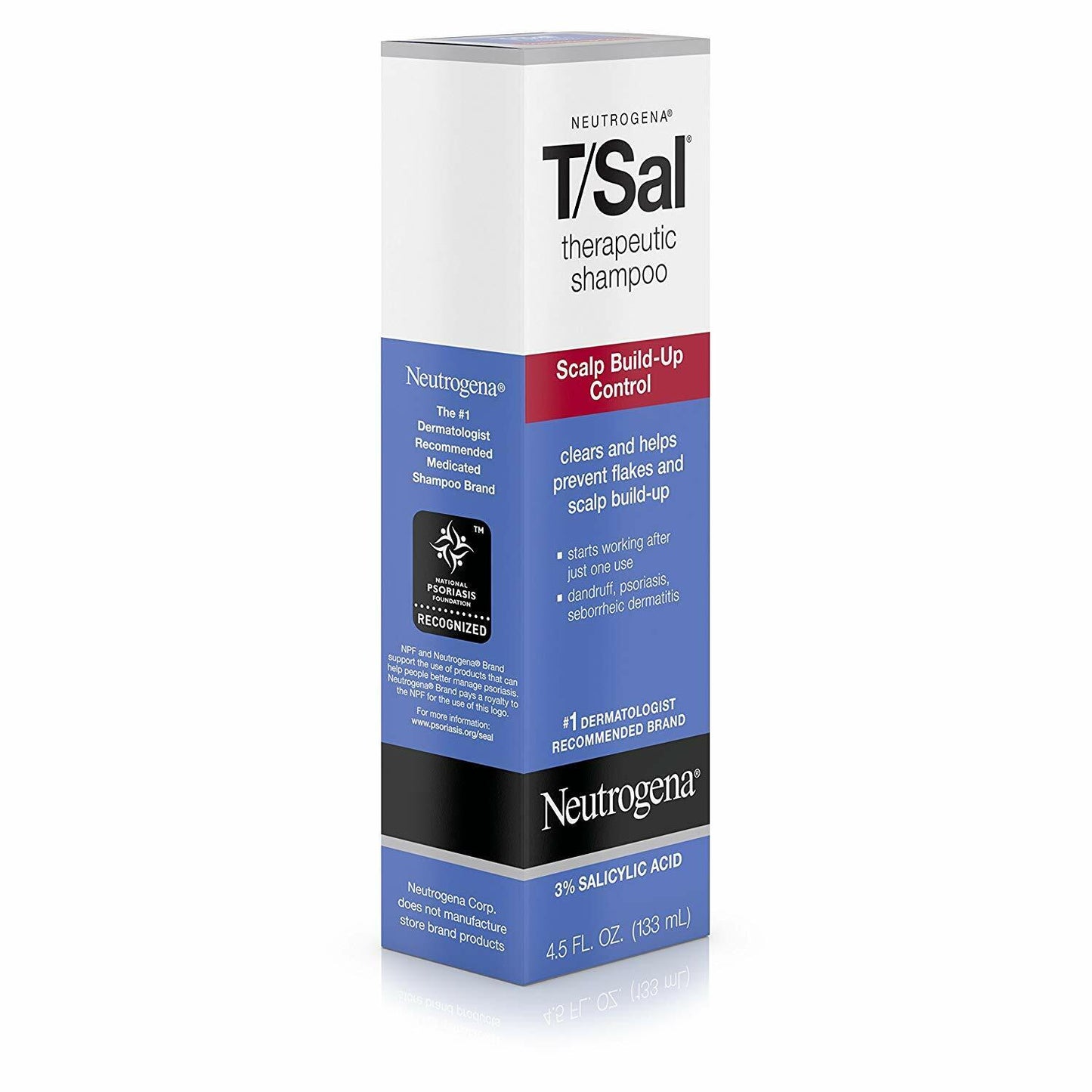Neutrogena T/Sal Tsal Therapeutic Shampoo 3% Salicylic Acid 4.5oz 133mL NEW