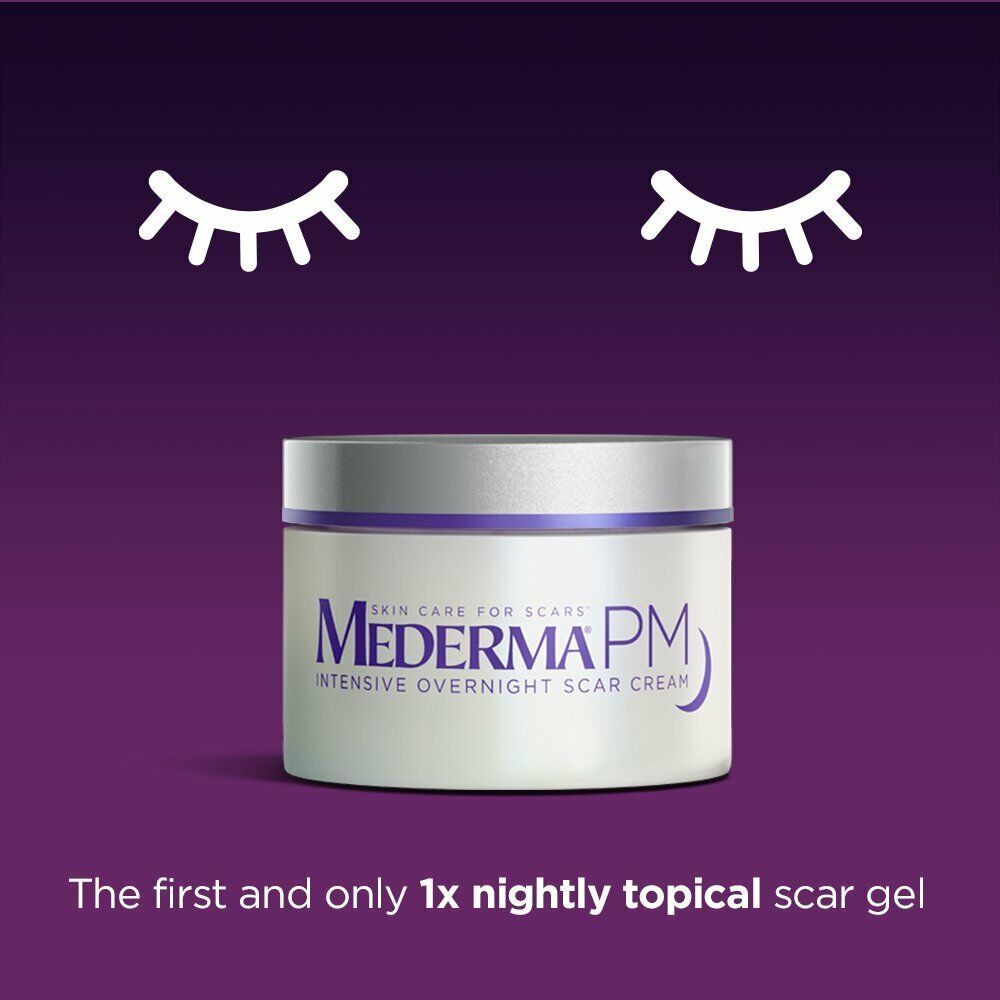 Mederma PM Intensive Overnight Scar Gel Cream Old or New Scars Injury Burns Acne