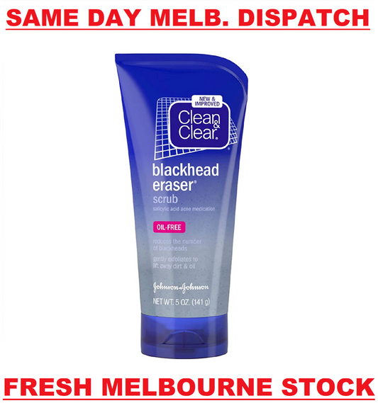 Clean & Clear Blackhead Eraser Oil-Free Acne Facial Scrub 2% Salicylic Acid 141g
