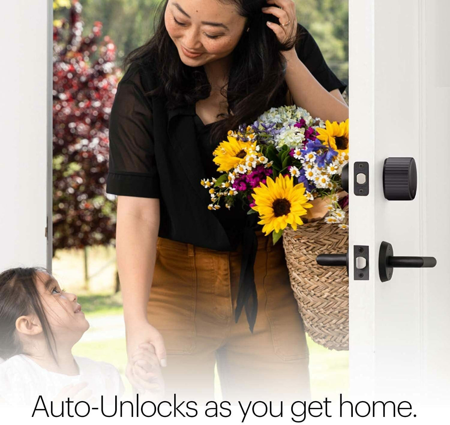 August Wi-Fi Smart Lock 4th Gen App Connect Keyless Door Built-In WIFI BLACK NEW